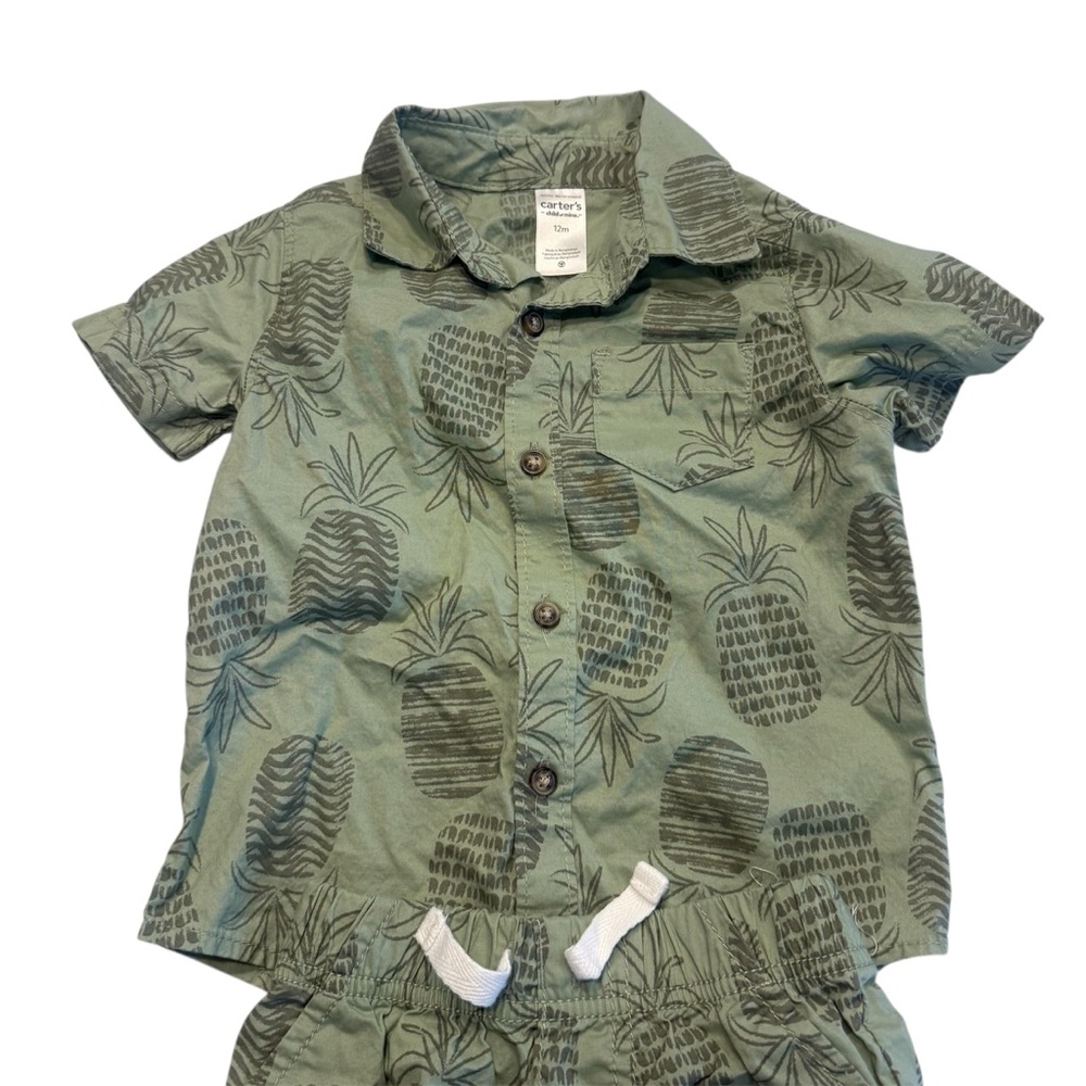 Carters 2 Piece Hawaiian set 12m nwot - Picture 2 of 4